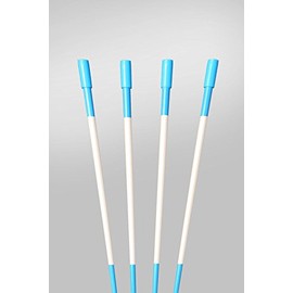 72" Fluorescent 6 FT. Blue 25 Driveway Markers, Reflective Snow Stakes, Plow Stakes,5/16" Thick, 25 Pack 6 FT. Tall