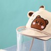 Adjustable Baby Sun Hat Cute Cartoon Infant Outdoor Removable Face