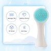 Cepillo de Limpieza Facial Doble Cara con Cerdas Suaves y
