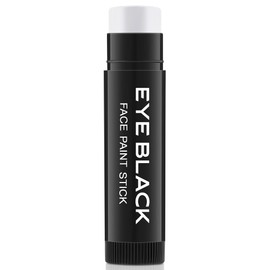 CCBeauty White Eye Black Stick For Baseball Football Softball Lacrosse, Anti-Glare Eye Black For Adults Kids, Smudge-Proof, Water-Proof Eye Black Grease Paint