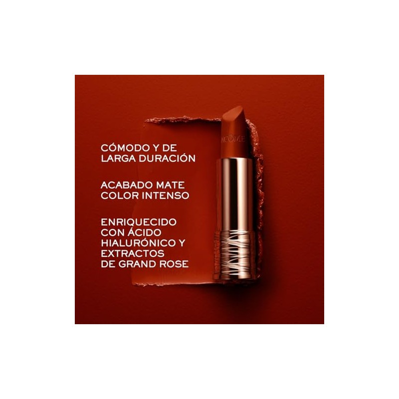 Lancôme L’Absolu Rouge Drama - Labial Mate de Larga Duración,