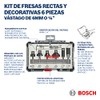 Bosch Professional 6 pcs. Trim & Edging Router Bit Set