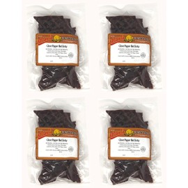 Alewel’s Country Meats Ghost Pepper Hickory Smoked Spicy Whole Muscle Beef Jerky 4 Ounce (Pack of 4) - Made With Ghost Chili Peppers