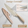14-Piece Kitchen Knife Set - Stainless Steel Knives, Safety Sheaths