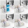HarJue Toothbrush Holder, Luxurious Metal Toothbrush Toothpaste Holder for Bathroom,