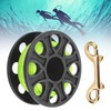Dive Reel Fluorescent Green Line Plastic Material Copper Double Ended