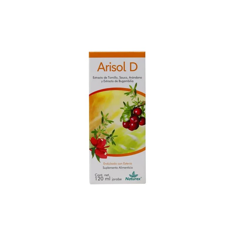 Arisol D Jarabe Extracto De Tomillo,arándano 120 Ml Naturex Sabor