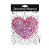 CoTa Global Pink Heart Sparkling Refrigerator Magnet - Silver Sparkling