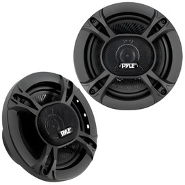 Pyle 3-Way Universal Car Stereo Speakers-300W 6.5” Triaxial Loud Pro Audio Car Speaker Universal OEM Quick Replacement Component Speaker Vehicle Door/Side Panel Mount Compatible PL613BK (Pair), black