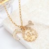 MISS RIGHT Gold Zodiac Capricorn Sign Coin Necklace with Opal