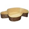 Decora 5" Colomba Pans, Cellulose Paper Brown, 9 x 9