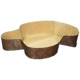Decora 5" Colomba Pans, Cellulose Paper Brown, 9 x 9 x 10 cm