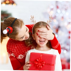 Healeved 2pcs Chic Women Antler Hair Band Rhinestone Headband for Hair Party Accessories