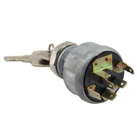 BUYMACHINERYPARTS AT195301 Ignition Switch Compatible with John Deere 250 2350 2355 2440 2520 2550 2555 210C 210K 210LE 210LJ 300D 310C 310D 540E 544E 544G 550B 608 610C with 2 Keys