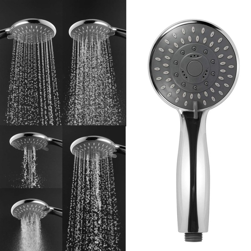 LIDOUK Shower Head Universal Bath Shower Handheld Handset 5 Mode