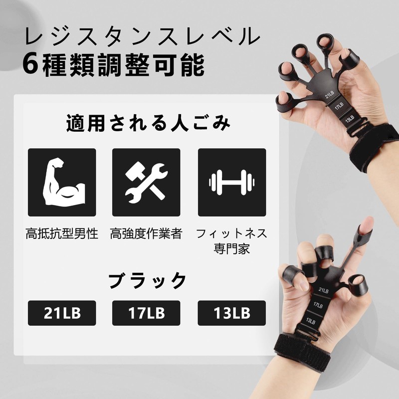 JEKYDOSD Finger Power Set of 2 Finger Trainer, Grip Trainer,