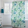 Linenspa Shower Curtain – Green Leaf Shower Curtain – Water
