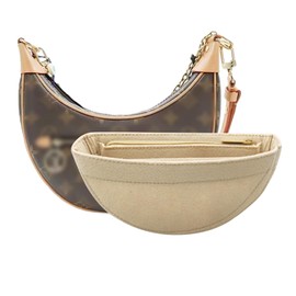 Lckaey Purse Organizer Insert for Loop Hobo Bag Organizer Insert - 2mm Felt Bag Liner Insert Y096-Khaki