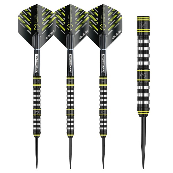WINMAU Michael van Gerwen MvG Assault Tungsten Steeltip Darts Set