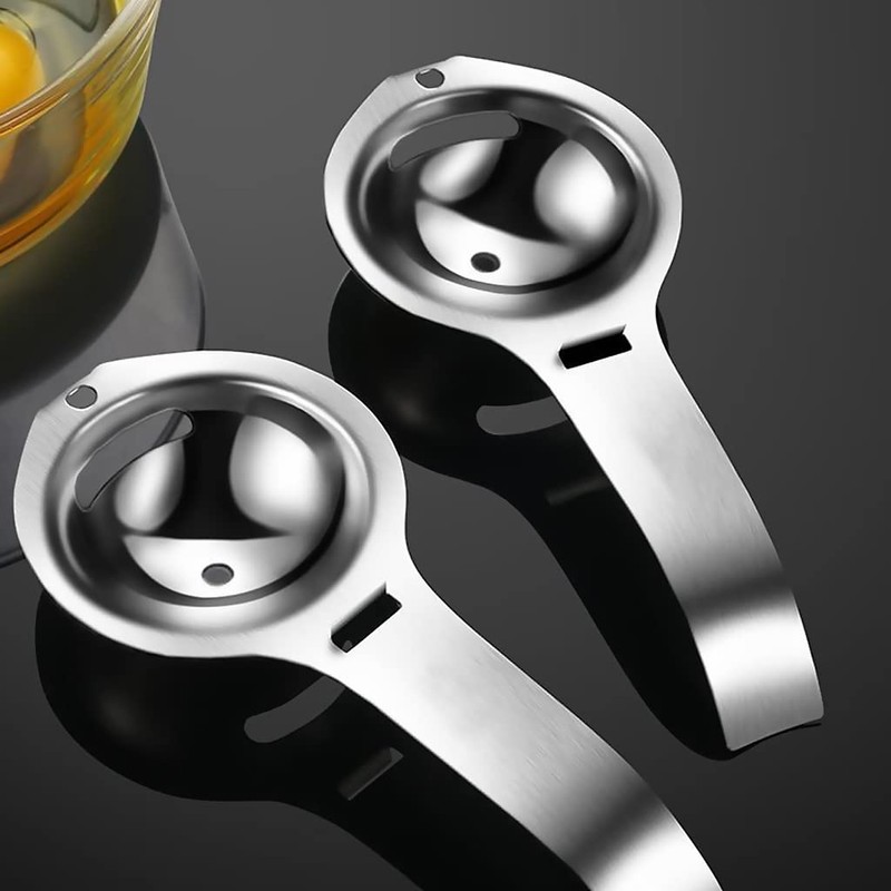 2 Pieces Egg separator, egg white and yolk separator, stainless
