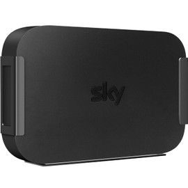 Alfheim Wall Mount for Sky Q Mini Box, Stainless Steel Wall Mounting Bracket in Black, Space Saving & Easy Installation，Wall Mount Fixings Included
