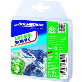 Holmenkol Unisex - Adult Natural Skiwax 2 x 35 g Ski Wax, Neutral, Gram