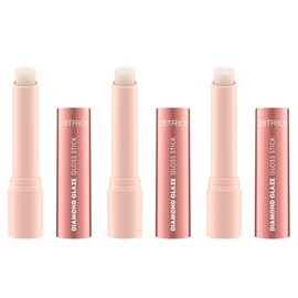 Catrice Diamond Glaze Gloss Stick, No. 040, Transparent, Nourishing, Shiny, Radiant, Shimmering, Vegan, Oil-Free, No Preservatives, Parabens, Pack of 3 (3 x 1.6 g)