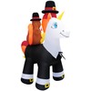 Holidayana Thanksgiving Inflatables 5ft Turkey & Pilgrim Unicorn. Large Fall