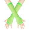 Seeksmile 80's Party Accessory Net Fingerless Fishnet Gloves (Green)