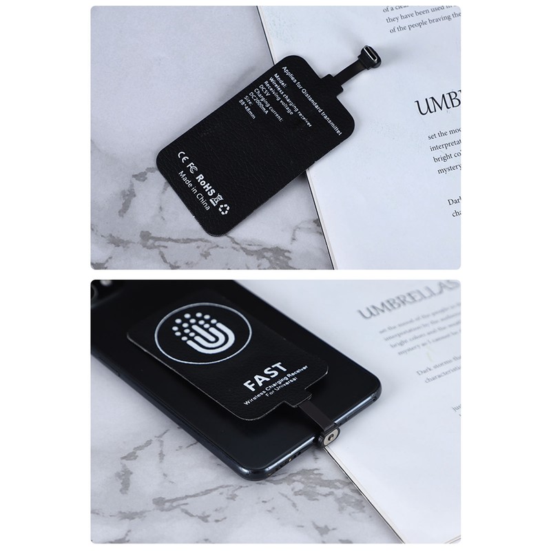 Thin Wireless Charging Receiver Type C Magnetic Suction Dual Purpose