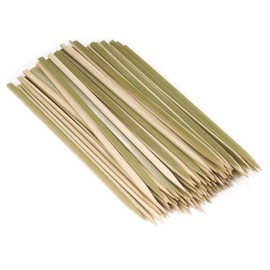 BambooMN Flat Sticks Bamboo Kebab Food Drink Skewers - 9" - 300pcs