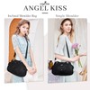 Angelkiss Purses and Handbags for Women Washed Vegan Leather Crossbody