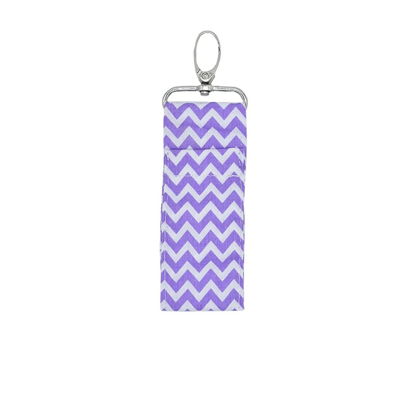 ANKROYU 6Color Lipstick Holder Keychain, Wave Pattern Lip Balm Chapstick