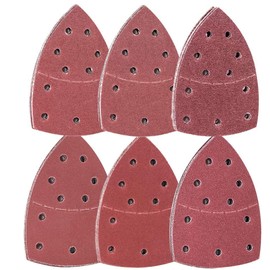 MALAYAS 60PCS Sanding Sheets, Hook and Loop Mouse Sander Pads Sander Paper for Multi-Sanders,10Pcs Each Assorted 40/60/80/120/180/240 Grits, Including All grit Grades, Coarse to Fine