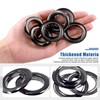 Glarks 20Pcs 25MM/1'' Gun-Black Metal Thickened Grommet Eyelets with Washers