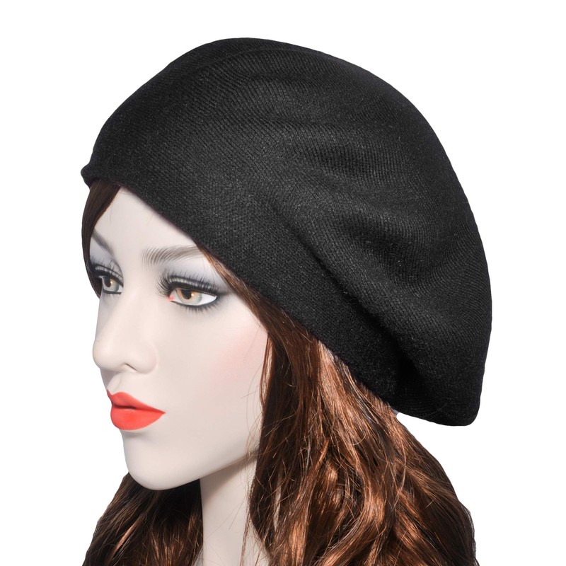 ZLYC Women's Wool Beret Classic French Beret Warm Beret Hat,