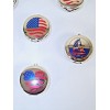 Ashtray Small Red White & Blue Pocket USA Patriotic Flip