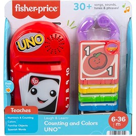 Fisher-Price Ríe y Aprende, Uno Aprende Colores Y Números, Juguete para Bebes de 12 Meses en adelante