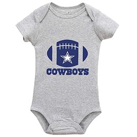 YCICIVDee Cowboys Baby Bodysuit Girl boy Infant Toddler Organic Clothes Grey