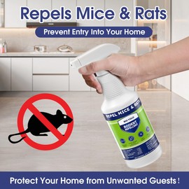 BIO YOLO Rodent Repellent Spray, 16oz – Effective Natural Peppermint Formula Repel Mice, Rats, Squirrels, and Rodents. Safe for Indoor, Outdoor, and Car Engines. Safe for People and Pets.