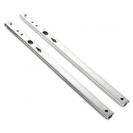 Kisbeibi 1 Pair Stainless Steel Full Extension Drawer Slides Side Mount, Ball Bearing Metal Rails Track Guide Glides Runners, Heavy Duty 7.2" 9.7" 10.9" 13.5" 16 inch (size:11inch)