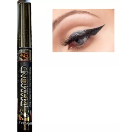 Natural Girl Delineadores De Colores Efecto Metálico Diamond Varios Tonos Color Negro