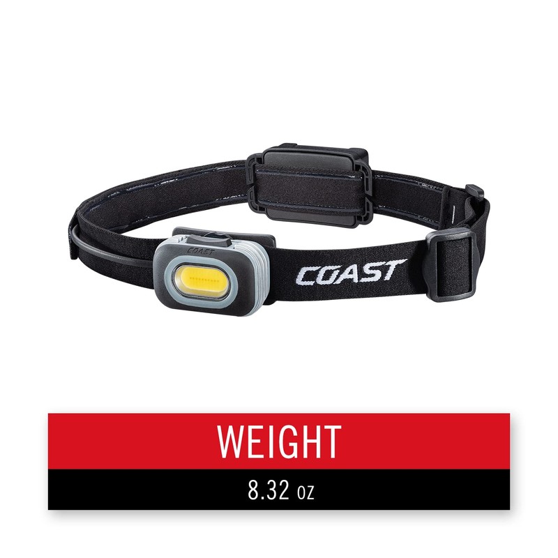 Coast RL10 560 Lumen Dual Color LED Headlamp with Flood