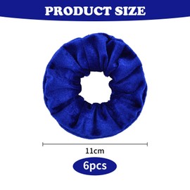 6 Pieces Of Velvet Hair Ties, Simple Hair Ties, Retro Hair Ties, Hair Fixing Hair Ties, Ponytail Hair Ties, Elastic Hair Ties