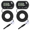 ALAMSCN 2PCS Aquarium Thermometer LCD Display Fish Tank Thermometer with