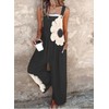 QXE Women's 2025 Spring Floral Print Overalls Jumpsuits One Piece