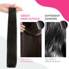 Lashey Tape in Hair Extensions Natutal Black Extensions Real Straight