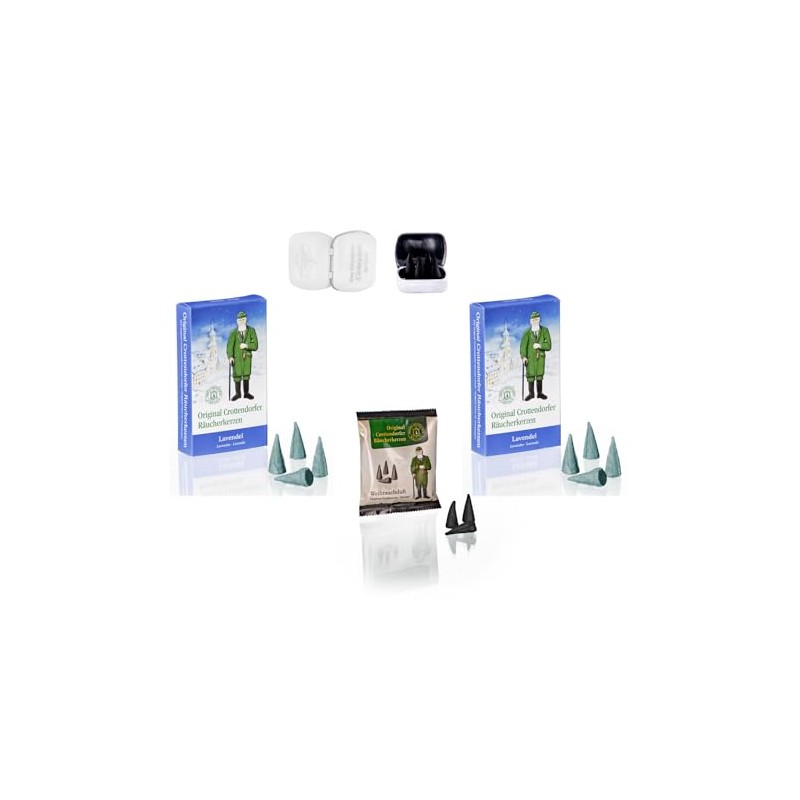 Crottendorfer Räucherkerzen Christmas Set of 2 – Frankincense + Fir