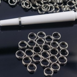 Happyyami 100pcs Metal Flight Rings Repointing Tool O Shape Shaft Ring Accessories for Precision and Stability