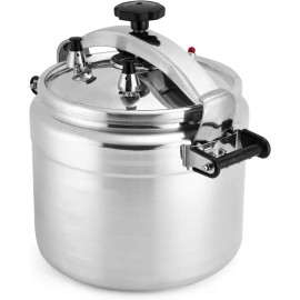 RemixOri Clamp On Pressure Cooker 26Quart Aluminum Pressure Cooker w/Ultra Safe Clamp Bar